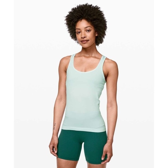 LULULEMON SEEK SIMPLICITY RIBBED TANK TOP, POLAR ICE SZ 6 Please Read - Picture 2 of 14